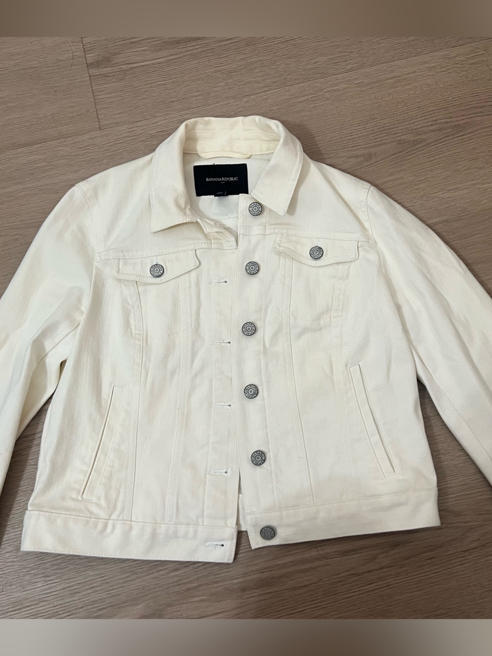 Banana Republic white Denim Jacket